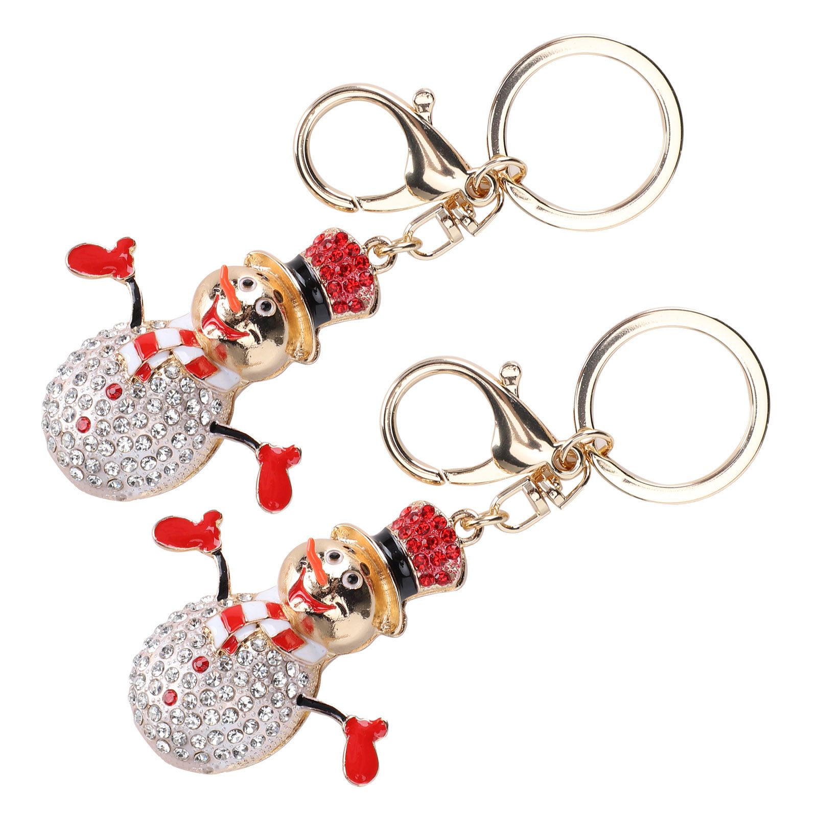 Cute Keychain Snowman Durable Portable for Zipper Handles Perfect Gift