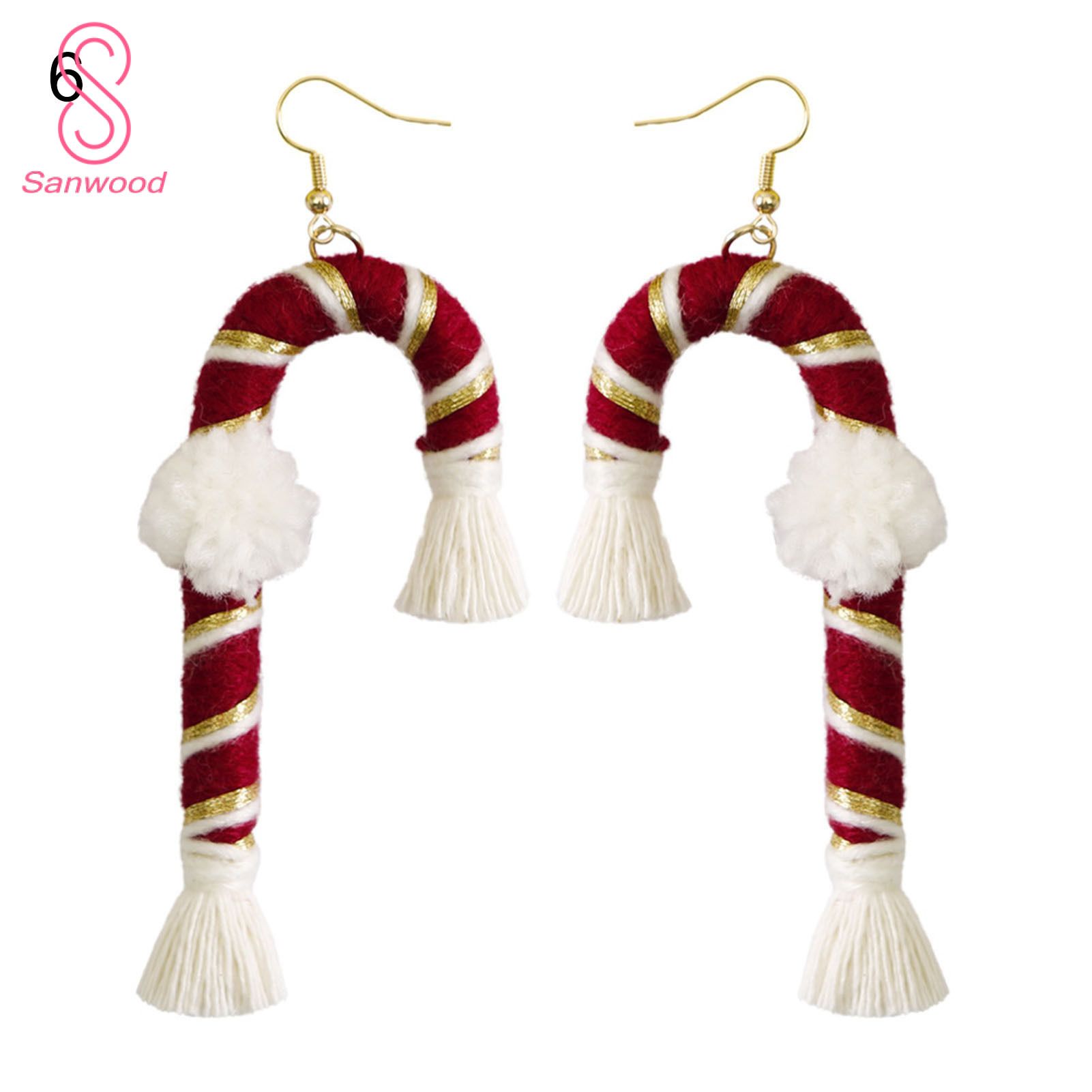 Hook Earrings Wide Application Xmas Rainbow Shape Drop Earrings