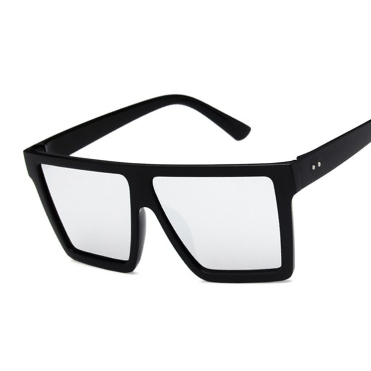 Black SilverSquare Fashion Luxury Sunglasses Female Brand Designer Sun Glasses Women Vintage UV400 Outdoor Oculos De Sol