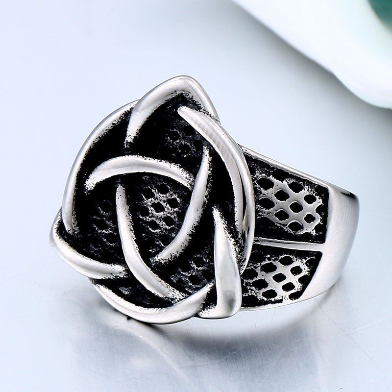 steel soldier 2018 charm norse viking rune ring stainless steel engagement and wedding ring set biker ring men for Skandinavia