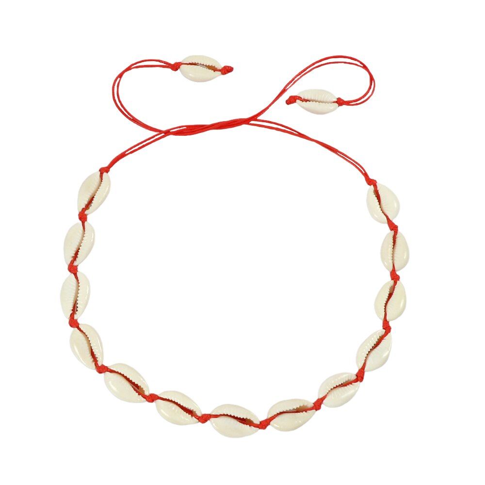 Natural Seashell Necklace Collar Choker Boho Summer Conch Shell Bracelets Rope Chain Handmade Women Bracelet Neckaklaces Jewelry