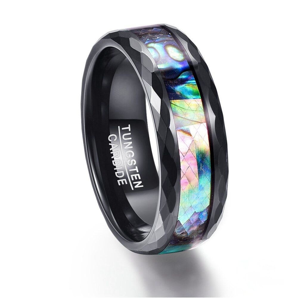 Multi-faceted Polishing Promise Band Men Rings Middle 100% Tungsten Carbide Multi-size Anillos para hombres Pierscienie