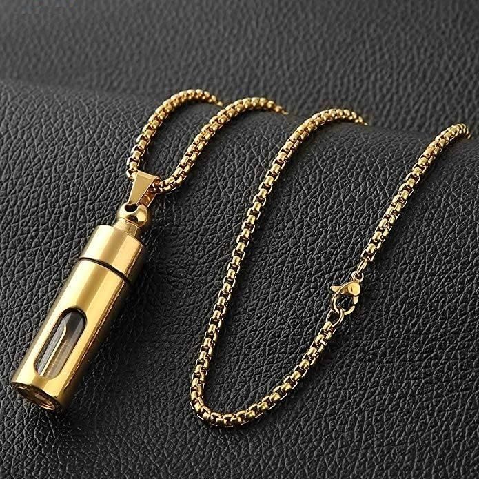 Men's Stainless Steel Locket With Chain