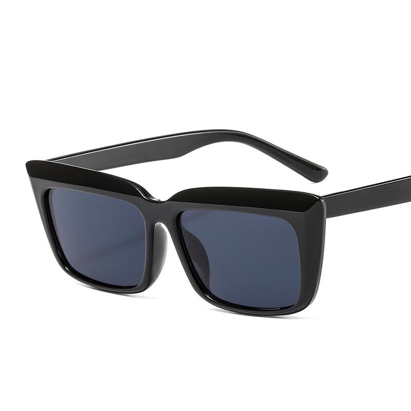 BlackYOOSKE Vintage Square Sunglasses Women Men Classic Gradient Sun Glasses Trending Oversized Black Eyewear Laides Shades UV400