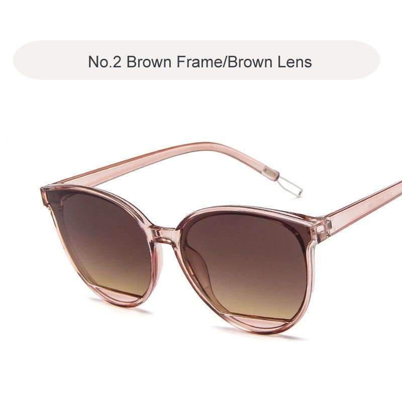 C2 Brown2020 Fashion Sunglasses Women Brand Design Vintage Metal Frame Female Glasses Classic Mirror Oculos Gafas De Sol Feminino UV400