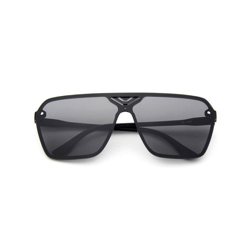 Black GrayLEONLION Goggle Plastic Male Driving Sports Men Dazzling Sunglasses Men Brand Designer Trendy Retro Sun Glasses Oculos