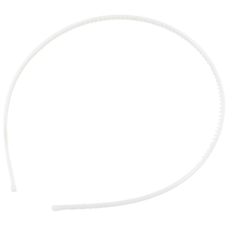 10 PCS girl women hair accessory plastic headband 4mm White
