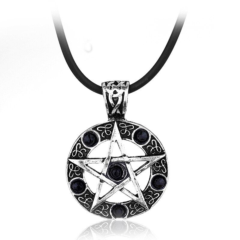 SUPERNATURAL KAZ 2Y5 IMPALA LICENSE PLATE PENTAGRAM PENTACLE PENDANT NECKLACE