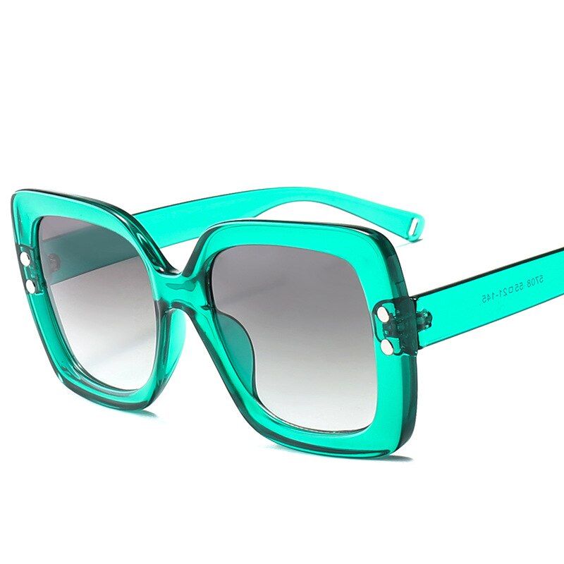 C7YOOSKE Vintage Oversized Sunglasses Women Luxury Brand Designer Transparent Gradient Lens Sun Glasses Big Frame Eyewear UV400