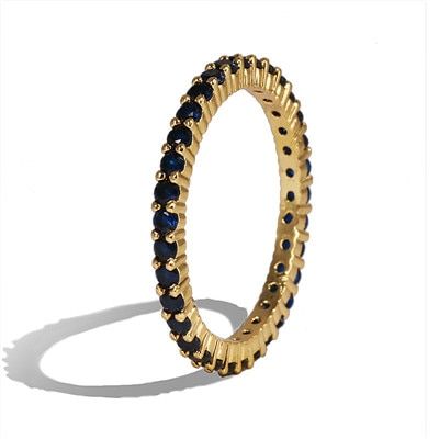 AOTEMAN New Design Luxury Statement Stackable Ring For Women Wedding Cubic Zircon Engagement Fashion Bridal Top Finger Rings