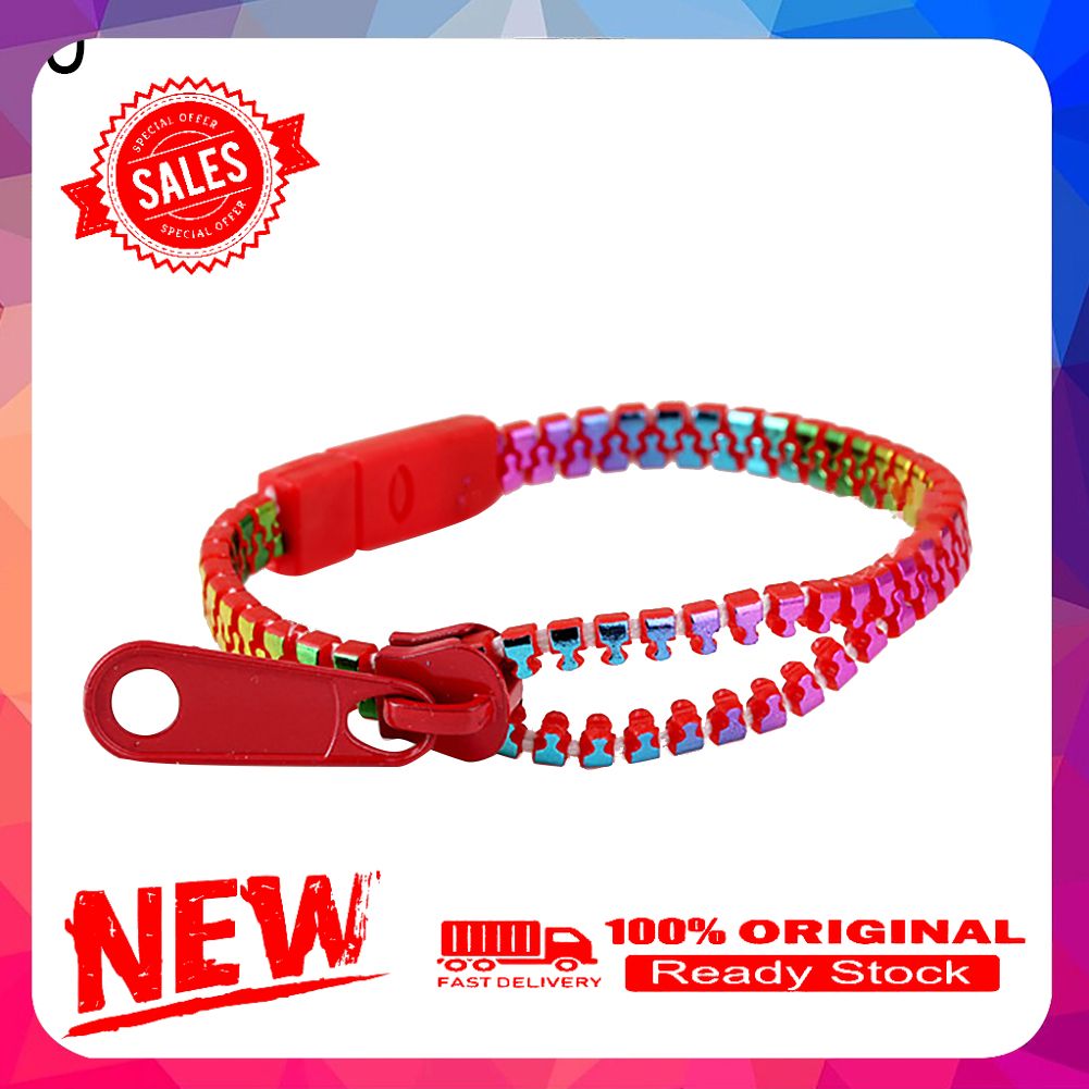 Colorful Zipper Style Bracelet Women Student Creative Hand Chain