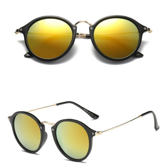 7LeonLion Round Retro Sunglasses Men Brand Designer Fashion Sunglasses for Men/Women Vintage Sunglasses Men Luxury Oculos De Sol