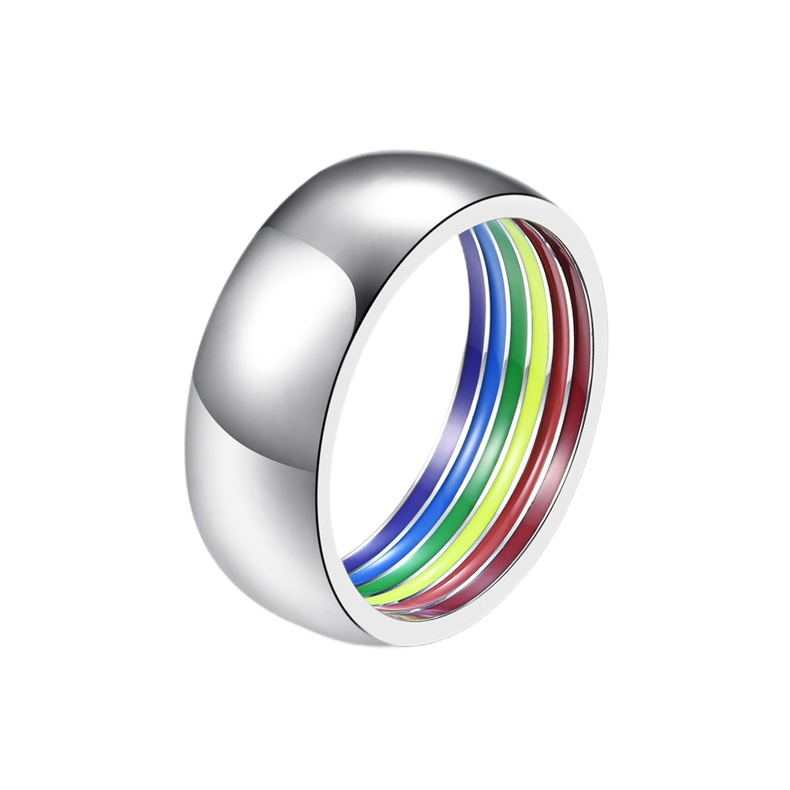 Finger Ring Fine Polished Fashion Appearance Geometric Finger Ring