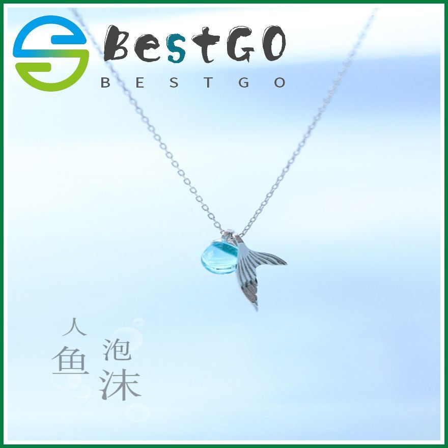 Necklace Korean Mermaid Foam Necklace Angel Pendant Girls Jewelry Good Friend Necklace Jewelry
