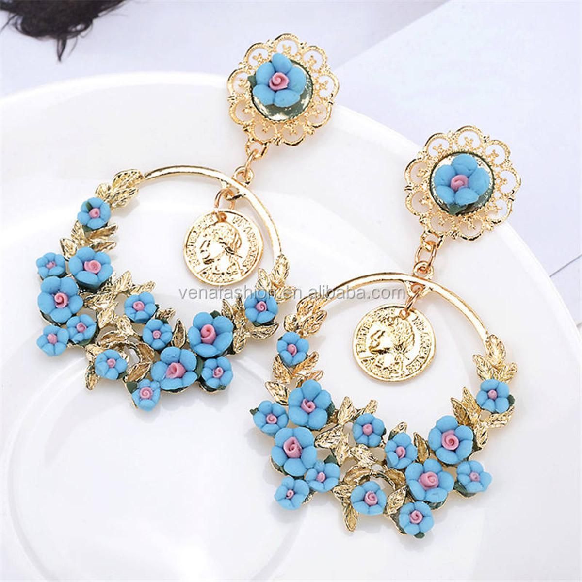 new tassel women peach blossom earrings - Kaner Dul - Kaner Dul