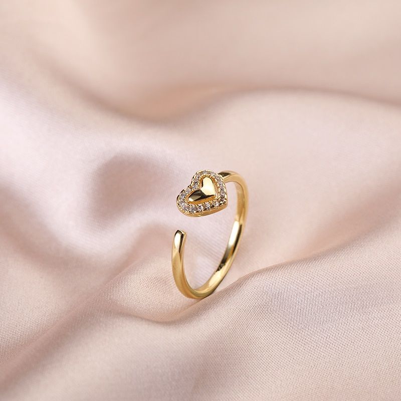 Ins Tide Adjustable Stainless Steel Rings For Women Simple Temperament Engagement Wedding Rings Fashion Jewelry Wholesale 2021