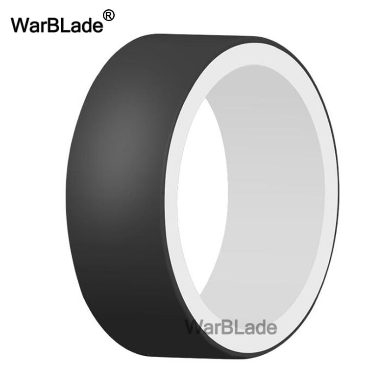WarBLade Food Grade FDA Silicone Rings Two-tone Double Layer  Men Wedding Rubber Bands Hypoallergenic Sport Silicone Finger Ring