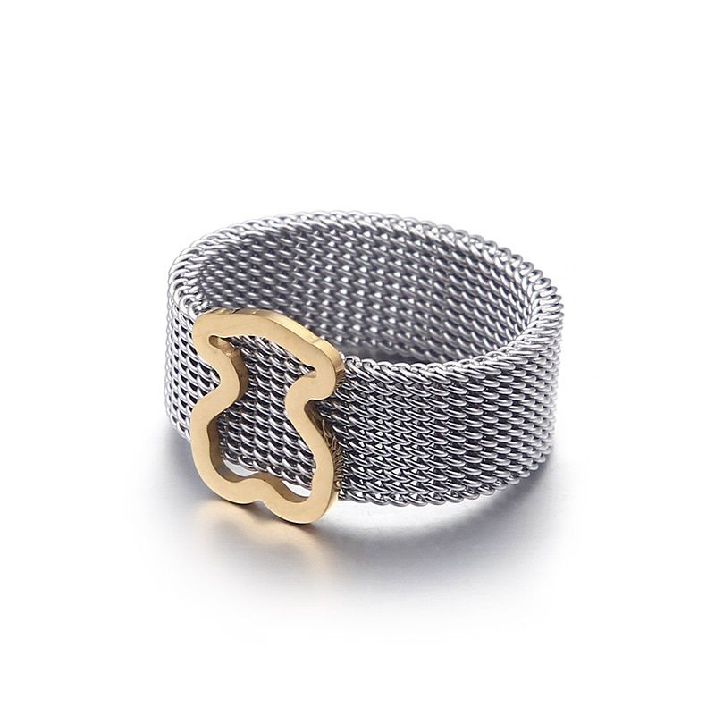 316L Stainless Steel Bear Jewelry Rings New Jewelry for women Ring Gifts Luxury Design(null)