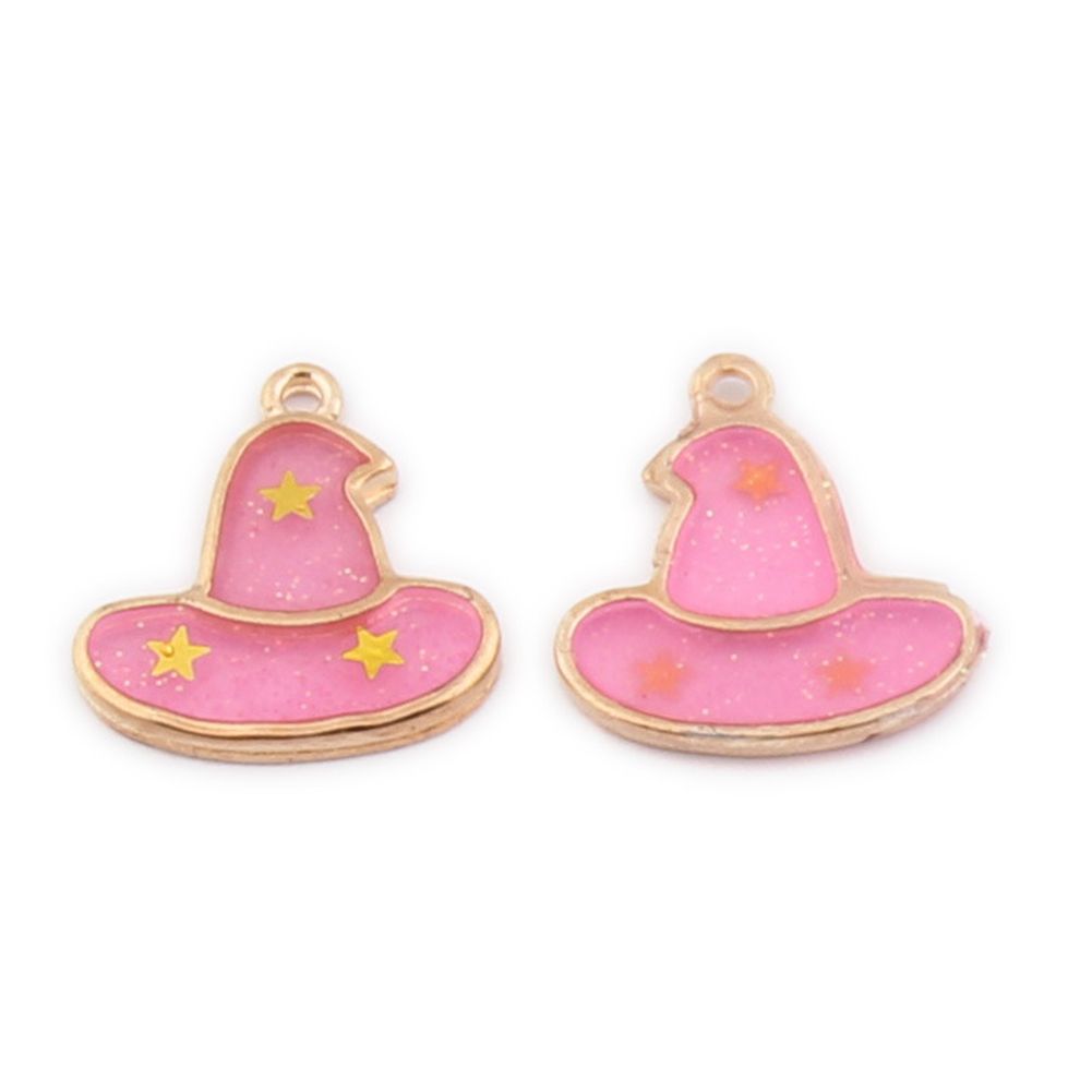 2Pcs Halloween Pumpkin Ghost Enamel Key Necklace Pendants Hanging Ornaments