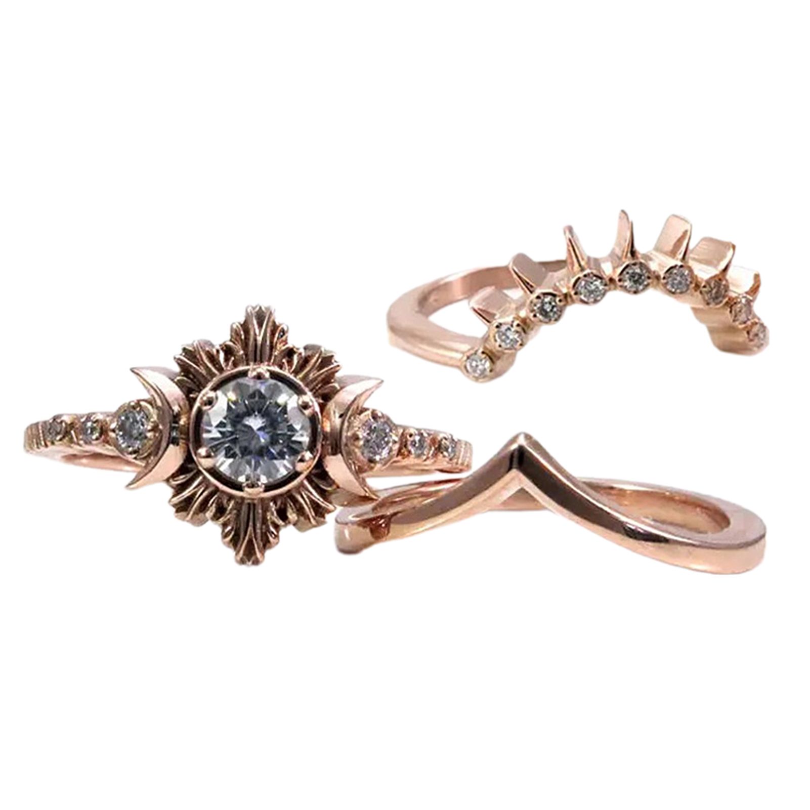 Rings Sparkling Fashion Appearance Electroplating Finger Rings