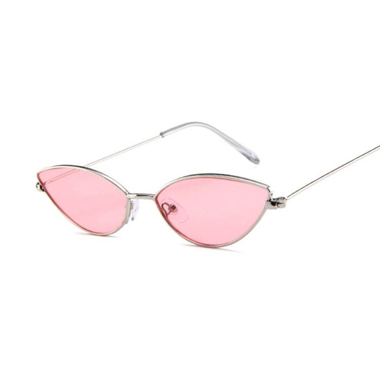 PinkCute Cat Eye Sunglasses Women Retro Small Black Red Pink Cateye Sun Glasses Female Vintage Shades for Women