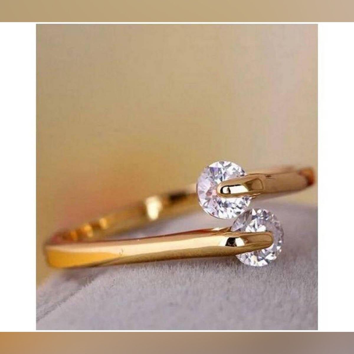 Two stone Finger Ring for Woman