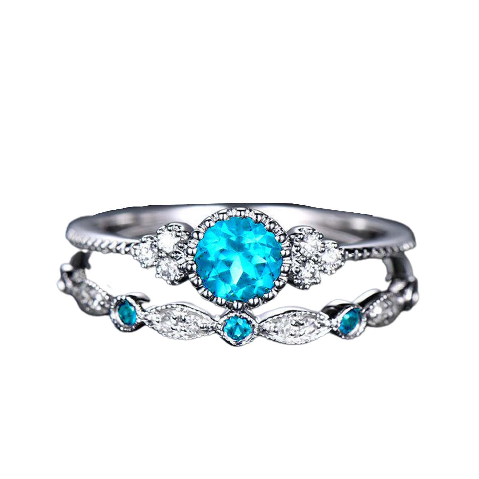 Women Rings Electroplating ury Cubic Zirconia Lady Rings