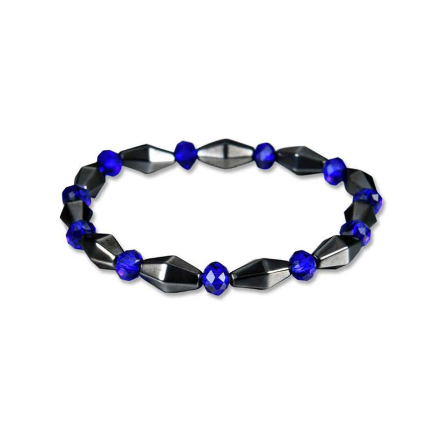 Hematite Bracelet Women Men Magnetic Therapy Weight Loss Bangle Jewelry Black Blue