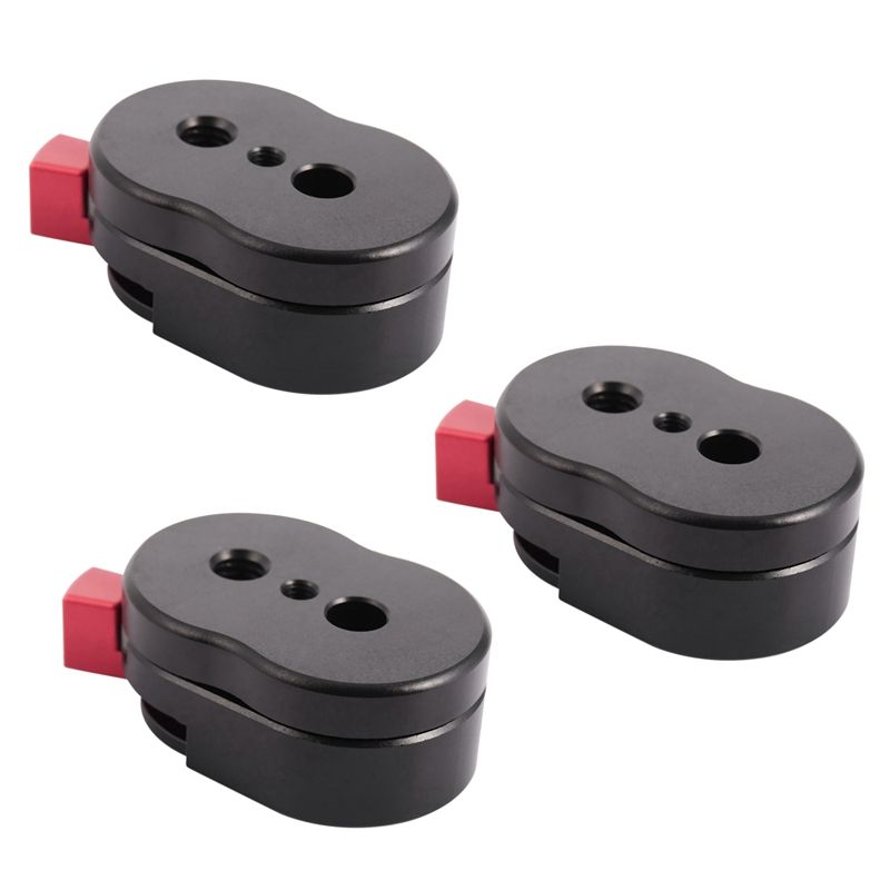 3X Field Monitor Quick Release Plate for LCD Monitor Magic Arm LED Light Camera Camcorder Rig with 1/4-Inch Screw Hole