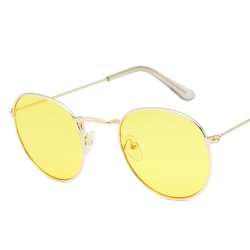 B3447-20PSACSS 2020 Small Round Sunglasses Women Vintage Metal Glasses Brand Designer Sunglass For Women/Men Oculos De Sol Gafas UV400