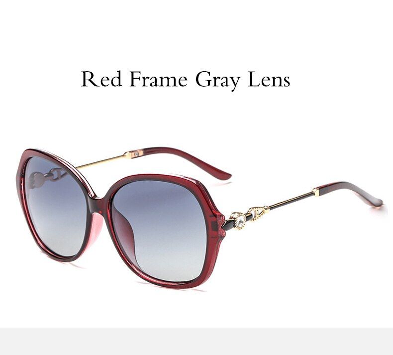 Red Gray Package AAORON Fashion Polarized Sunglasses Women's Sunglasses Color Film Lens Accessories Sun Glasses Eyeglasses