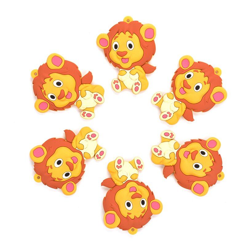 Baby Teether 5 pieces/ lot Silicone Teething Camera Necklace Giraffe Pendant Ice cream Raccoon Teether Panda Silicone Biscuit