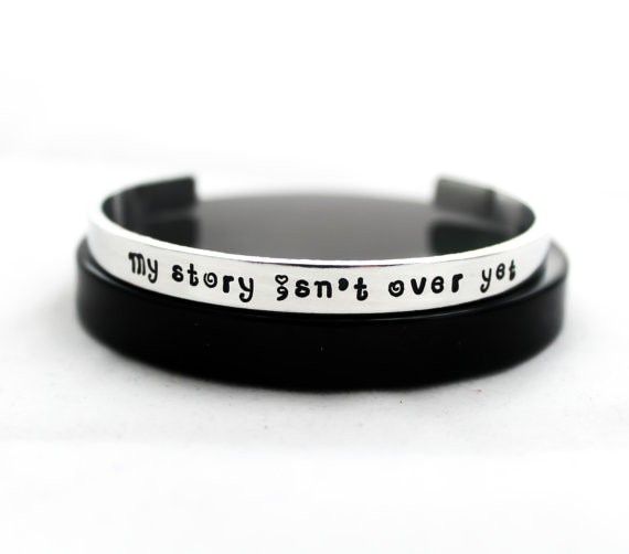 My story is not about yet Bangles Jewelry Bracelet Puntkomma Mental Health Awareness Puntkomma Jewelry YLQ0324