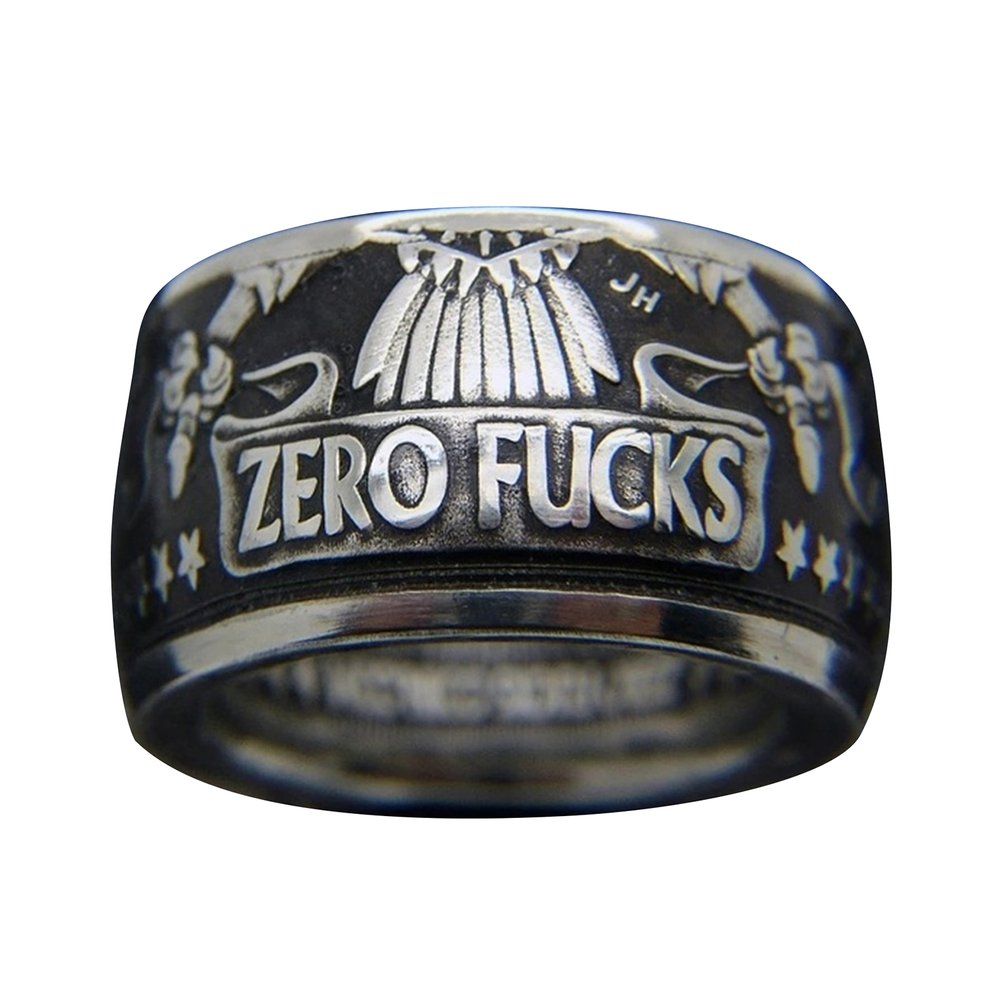 Silver Handmade Coin Ring Vintage Morgan Silver Dollar Carved Rings Mens Antique Punk Collecting Jewelry