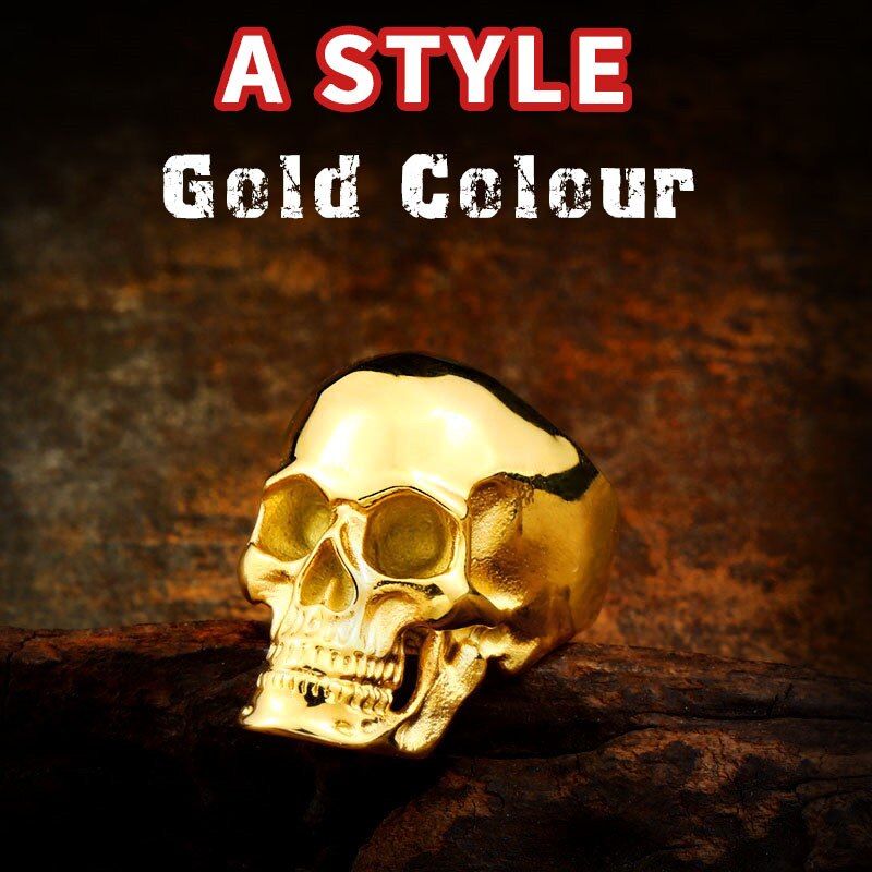 BEIER 316L Stainless Steel  New Design Skeleton Men Ring Wholesale  Gothic  Skull Jewelry Gift  Dropshipping