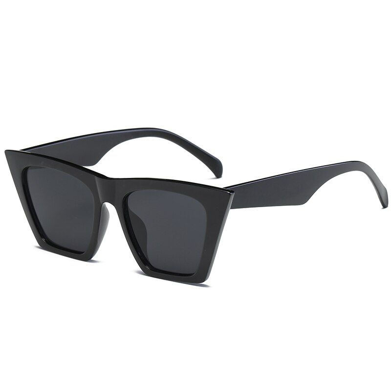 BlackCat Eye Sunglasses Women Luxury Brand Designer Elegant Oversize PC Frame Gradient Candy Sunglasses de sol feminino UV400