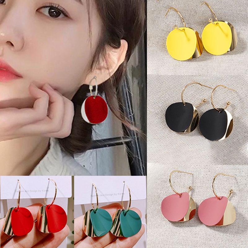 Morandi Sequins Earrings  Wafer Earing Women New