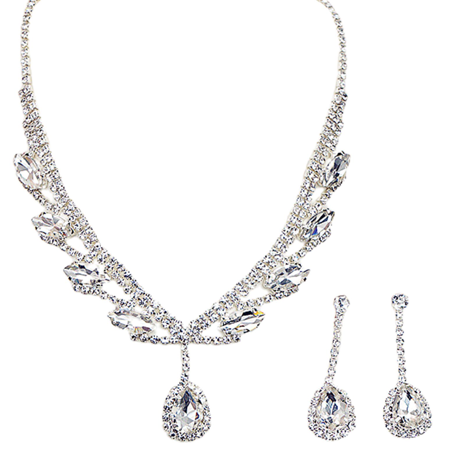 Bridal Neckle Earrings All Match Lightweight Electroplating Clavicle Chain Earrings
