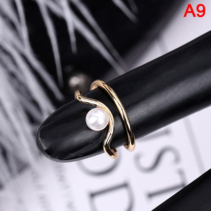1PC Gothic Metal Line Thin Nail Rings for Women Daily Fingertip Protective Cover