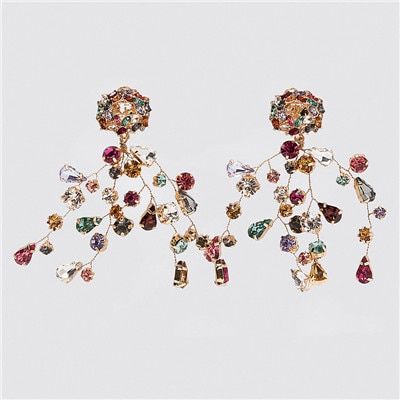 2020 ZA Flower Pineapple Drop Earrings for Metal Shiny Shell Wedding Gifts Wholesale