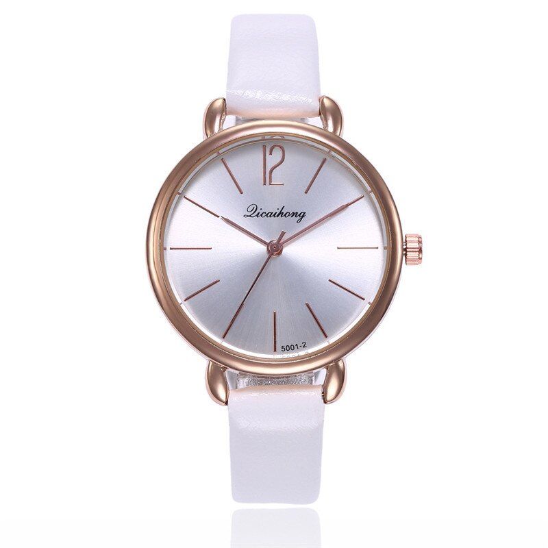 Luxury Brand Simple Ladies Watches Korean Leather Casual Fashion Quartz Gold Watch Women Reloj Mujer Digital Relogio Feminino