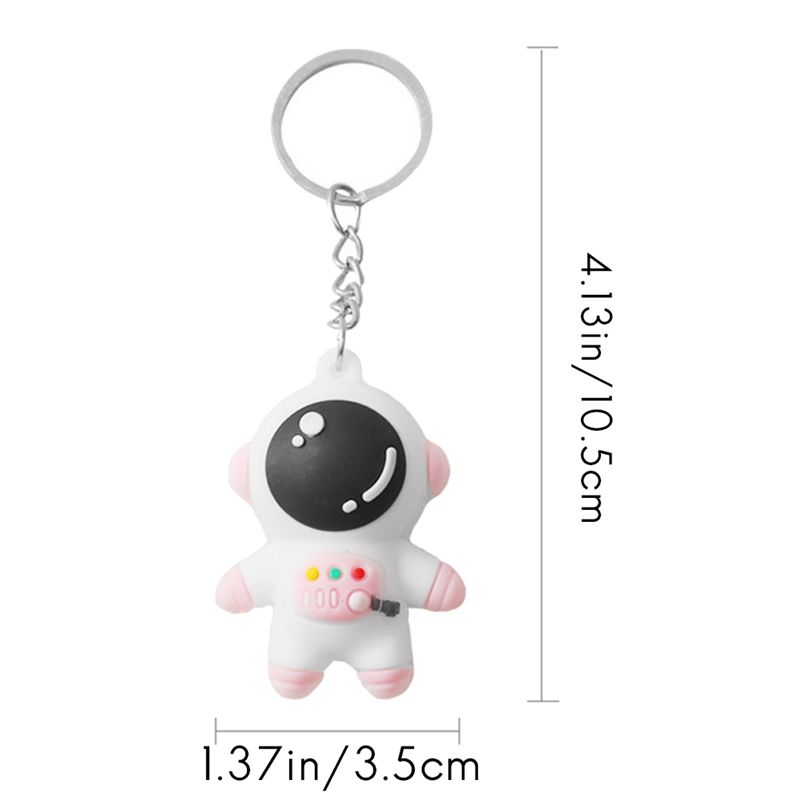 Cartoon Astronaut Keychain Astronaut Pendant Bag Pendant Exquisite Car Key Chain Small Gift