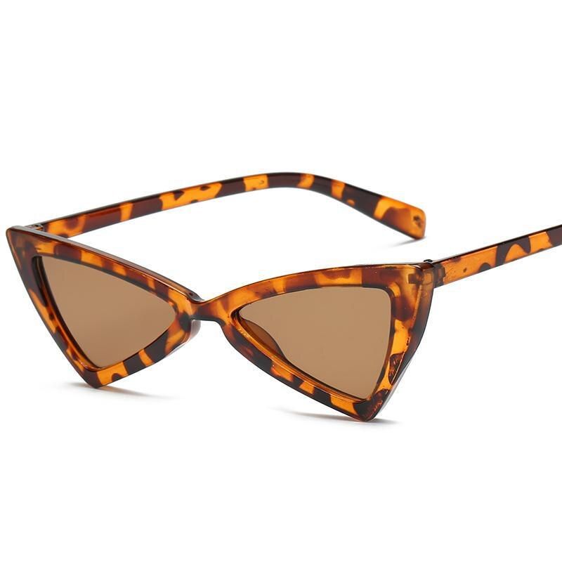 Tea2019 Cat Eye Sunglasses Triangle Leopard Frame Various Colors Optional Plastic Glasses Women Sunglass For Sunglases