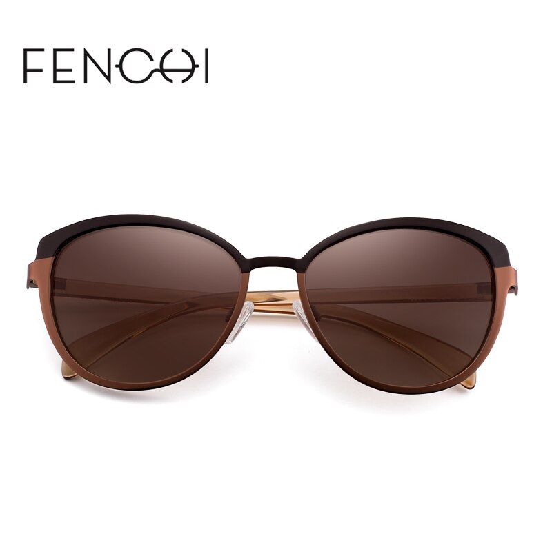 C5 crystal brownFENCHI Vintage Sunglasses Women Cat Eye Designer Brand Luxury Driving Glasses oculos de sol feminino Zonnebril Dames