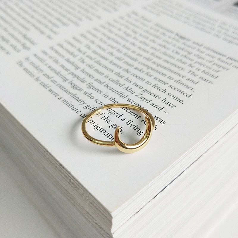 Trustdavis 925 Sterling Silver Personality Open Size Ring Moon Star Shield BABY Style For Women Sterling Silver Jewelry ED335