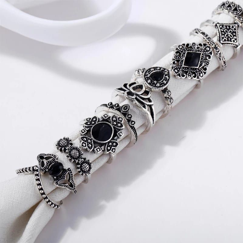 15 Pieces Finger Rings Set for Women