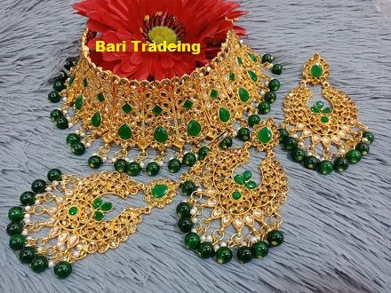 Necklace, Earrings & Tikli Full Set