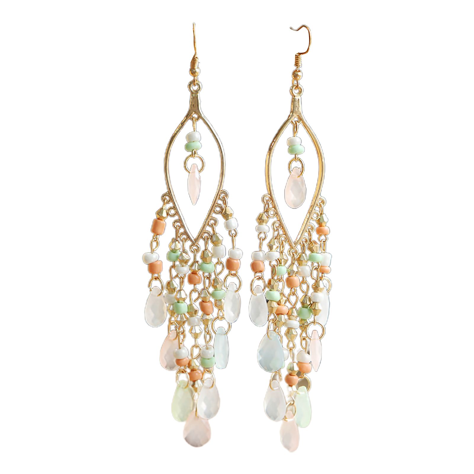 Drop Earrings Wear-resistant Multicolor Long Drop Earrings