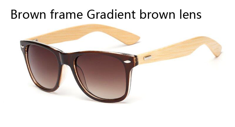 KP1501-C317 color Wood Sunglasses Men women square bamboo Women for women men Mirror Sun Glasses retro de sol masculino 2021 Handmade