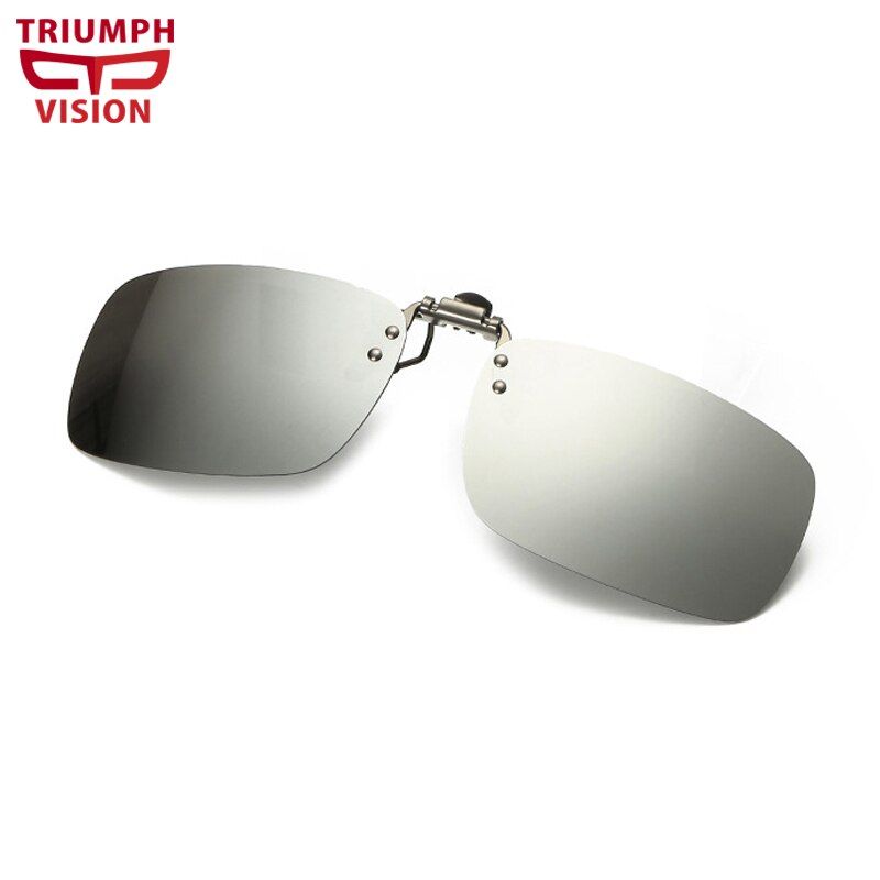 6TRIUMPH VISION Polarized Lens Flip Up Sunglasses Driving Shades Myopia Frame Clip on Sun Glasses UV400 Driver Oculos de sol